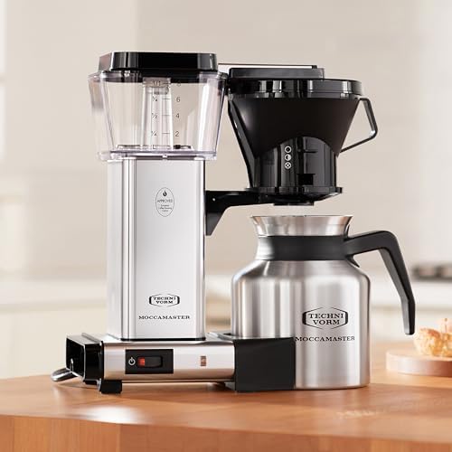 Technivorm Moccamaster 79212 KBTS Coffee Brewer, 32 oz, Polished Silver