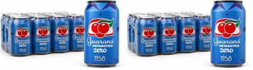 Guaraná Antarctica Zero, The Brazilian Original Guaraná Soda, Zero Sugar, 11.83 fl oz (Pack of 12) - Packaging May Vary