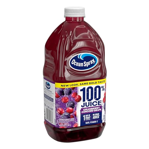 Ocean Spray 100% Juice, Ruby Red Grapefruit, 60 Ounce Bottle (Packaging May Vary)
