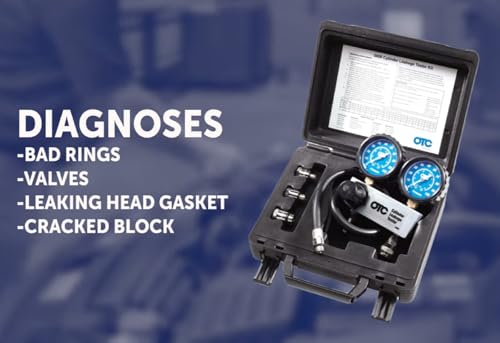 OTC 5609 Cylinder Leakage Tester Kit - Quickly Diagnose Internal Engine Problems like Bad Rings, Valves