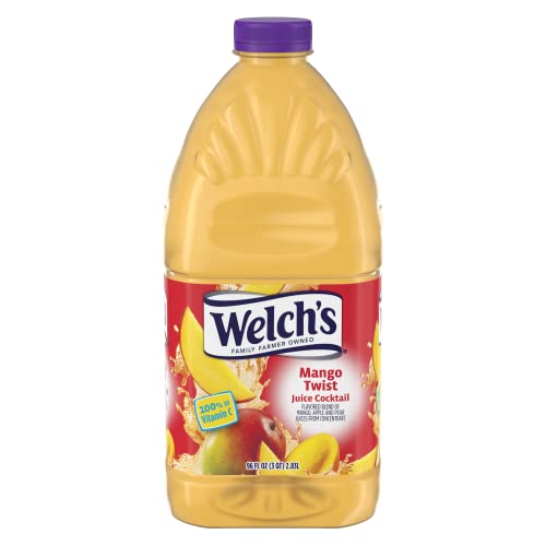 Welch's Juice Cocktail, No Preservatives, Concord Grape, 16 Ounce (Pack of 12)