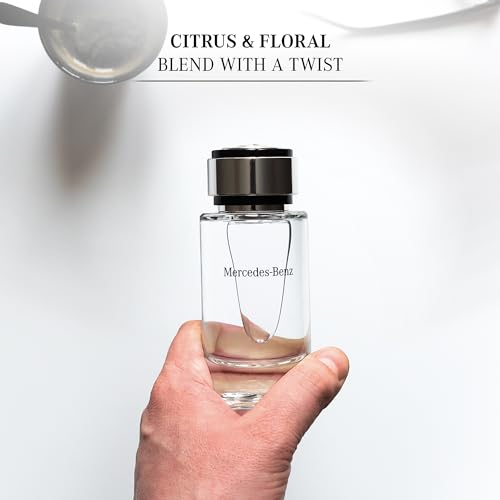 Mercedes Benz Cologne for Men - 4 Fl Oz - Eau De Toilette Perfume Spray for Man - Woody & Musky Scent - Luxury Long Lasting Fragrance with Notes Of