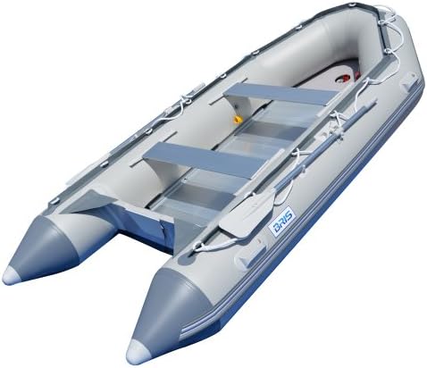 BRIS 12.5 ft Inflatable Boat Inflatable Fish Hunter & Person Inflatable Raft Boat