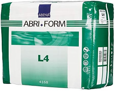 Abena Abri-Form Comfort Plastic-Backed Briefs, Level 4, (Medium To Large Sizes) Medium, 14 Count | Disposable