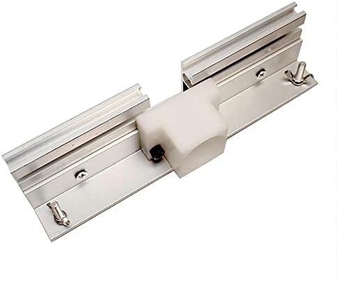 KETIPED Aluminium Router Table Insert Plate,Woodworking Benches Router Flip Plate W/Miter Gauge Guide Fence Sliding Brackets