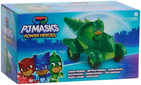 PJ Masks Gekko & Gekko Mobile Toy, Poseable Green Action Figure and Vehicle