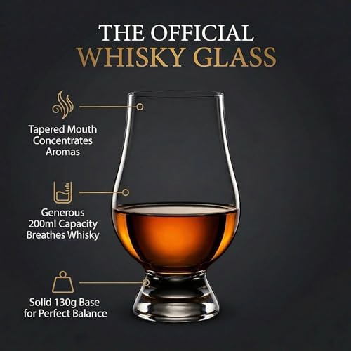 GLENCAIRN Whiskey Glass, Gift Set of 2 in Twin Carton | Glencairn Official Whisky Glass | Twin Pack