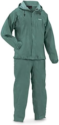 frogg toggs Men's Waterproof Ultra-Lite2 Suit, Forest Green, LARGE
