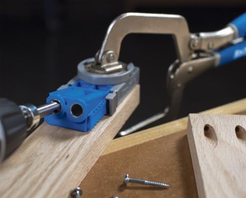 Kreg R3 Jr. Pocket-Hole Jig System - Portable Kreg Pocket-Hole Jig - Easy Clamping & Adjusting - Includes Positioning Sliders - For Materials 1/2"