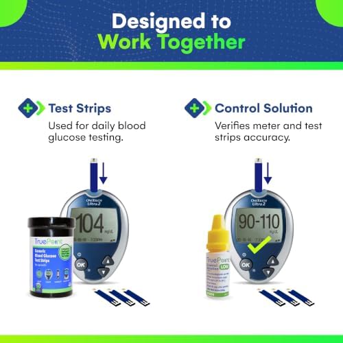 TruePoint Blood Glucose Test Strips, 50 Count, for Ultra Series Meters | For home blood glucose testing, compatible with Ultra, Ultra2