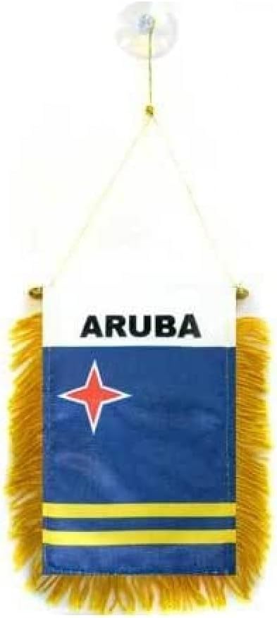AZ FLAG Nicaragua Pennant 4x6 in 100D Polyester Suction Cup | Outdoor use Nicaraguan 15x10 cm triangular pennant stitched edges and reinforced finish