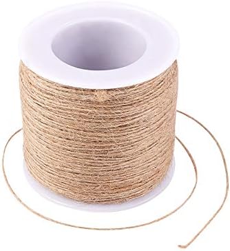 LiQunSweet 100m/328ft Hemp Cord Hemp Rope String Twine Beading Material 1 Ply for Jewelry Making DIY Craftings Wall Hanging Art Project Home Party