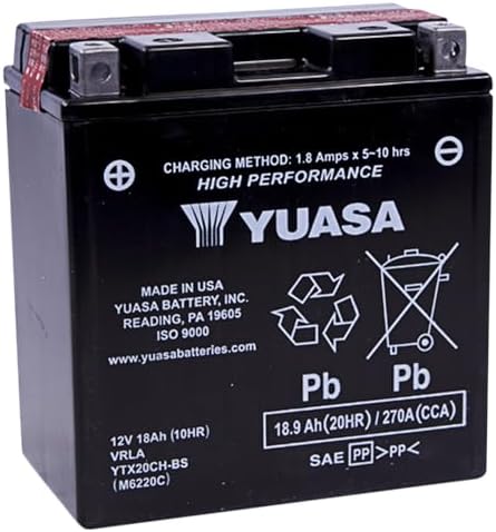 Yuasa Battery YTX20CH-BS - (YUAM6220C)