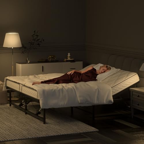 Adjustable Bed Frame Twin XL Electric Adjustable Bed Base | Head & Foot Incline, Ultra Quiet Motor, Remote Control, Fits Most Mattresses, Reduces Snoring & Boosts Circulation