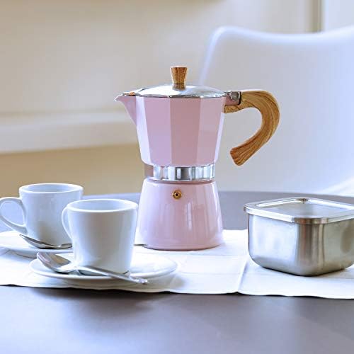 Gary Valenti VEZ006/IND/PINK Venezia Coffee Maker 300 ml Induction, pink