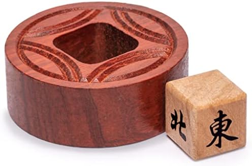Yellow Mountain Imports Wooden Mahjong Bettor/Wind Indicator - Mahjong Accessory for Chinese or American Mahjong Play