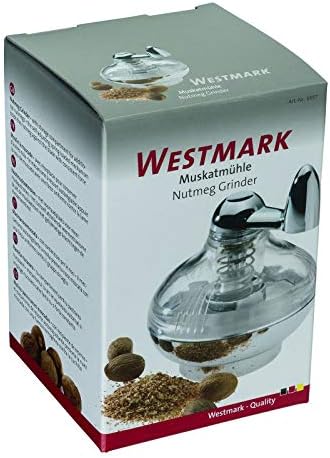 Westmark Nut Meg Grinder, 3.3 x 3.1 x 3.7 inches, Clear
