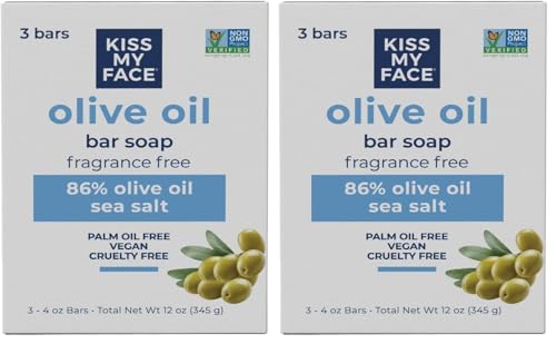 Kiss My Face Soap Bar 3pk Pure Olvo, 4 Ounce