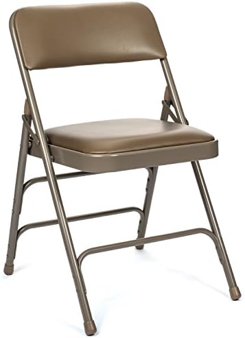 Vinyl Folding Card Table and Chair Set (5pc) - Comfortable Padded Upholstery for Easy Cleaning - Fold Away Design, Quick Storage and Portability, Premium Quality (Grey)