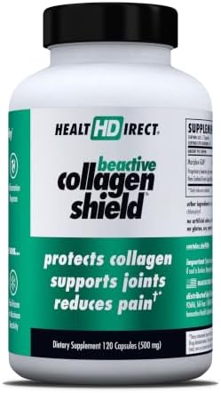 HEALTH DIRECT BeActive Collagen Shield, Green-Lipped Mussel, 60 Capsules | Bioactive Mariplex GLM formula from New Zealand supports collagen health, joints and muscle recovery.