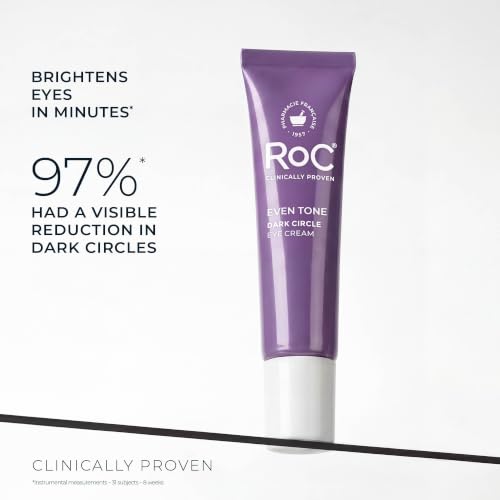 RoC Brightening 5 in 1 Eye Cream Multi Correxion Even Tone + Lift, 0.5oz | 0.5 oz Under eye cream for under eye bags & dark circles