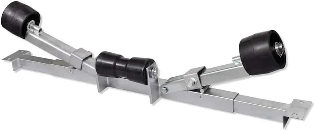 vidaXL Boat Trailer Bottom Support Bracket with Keel Rollers
