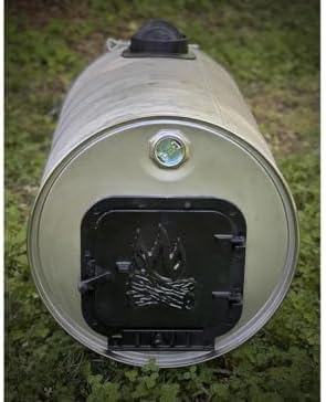 US Stove BSK1000 Barrel Camp Stove Kit, Medium, Black