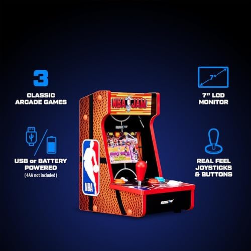 Arcade1Up Ms. Pac-Man Class of '81 Countercade, 3 Retro Games | Countertop Arcade Machine with 7-Inch LCD Screen and Real Feel Joysticks and Buttons