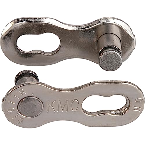 KMC Unisex's 7/8 Speed EPT MissingLink Joining Link, Dark Silver, 7.1mm (2 Pairs)