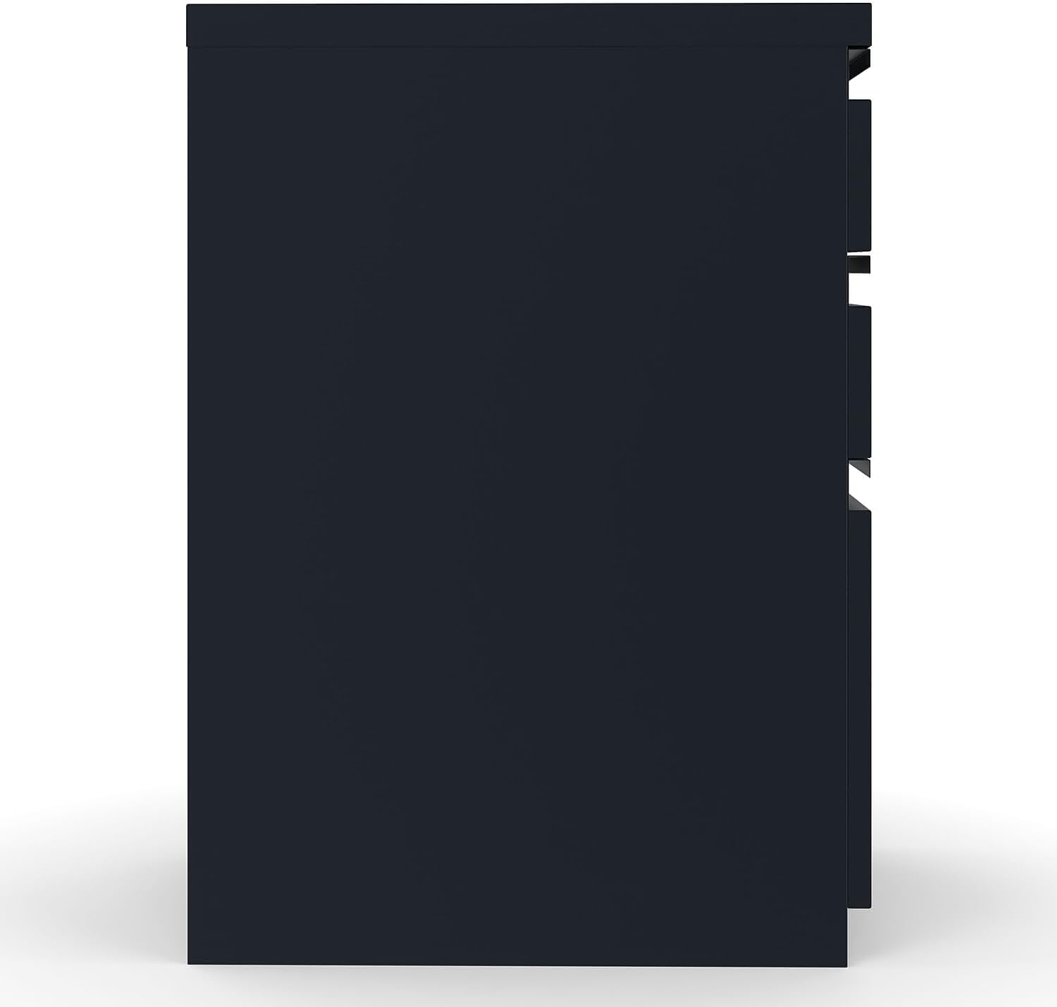 Staples 3-Drawer Vertical File Cabinet, Letter Size Documents, Lockable, 19.88" D x 15" W x 27.75" H, Black