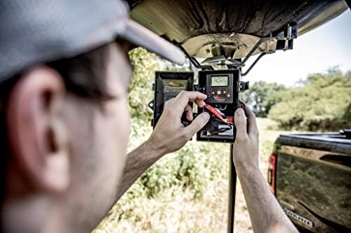 Wildgame Innovations Quick-Set 270 lb Game Feeder | Durable tripod Corn/Pellet hunting feeder, digital timer, 1-4 available feed times & 30-feet radius