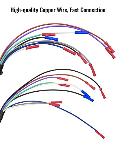 9 Pin Repair Harness Kit Fit for Western Fisher 49317 22335K 49308 22336K | Truck and Snow Plow Side