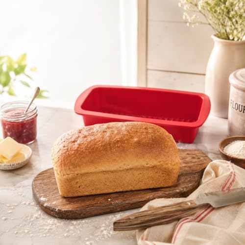 Mrs. Anderson's Baking Silicone Loaf Bread Pan, Non-Stick European-Grade Silicone