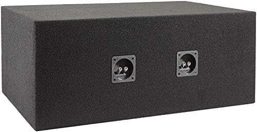 Absolute USA VEGD15 Dual 15-Inch Slot Ported Subwoofer Enclosure, 3/4-Inch MDF