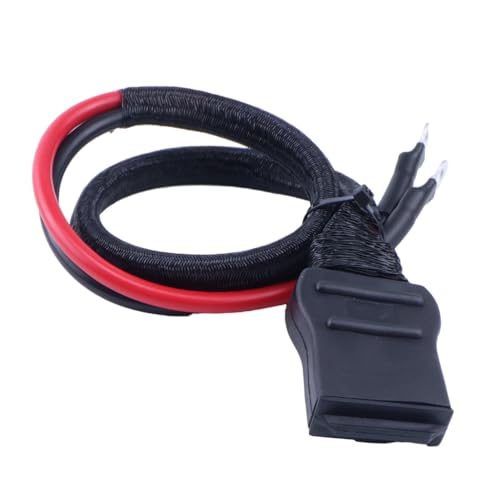 2-Pin Battery Cable Harness Plow Side 21294 8245 with Strap Ties and Cap Compatible with Western Fisher Snow Plows