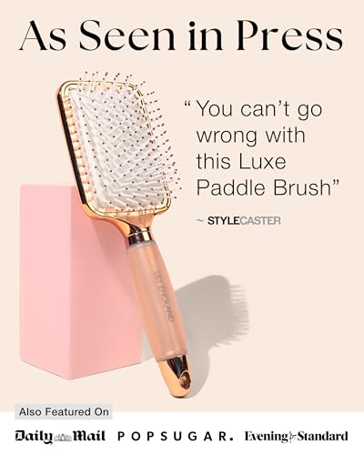 Lily England Paddle Hairbrush for Women - Blow-Drying Hair Brush, Rose