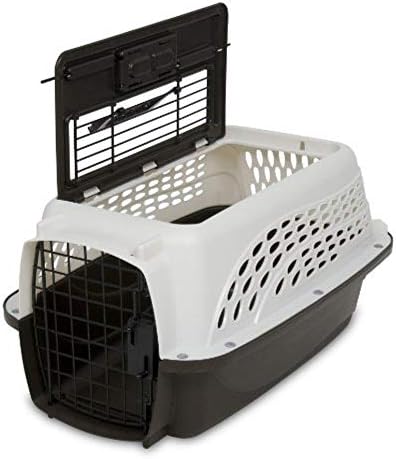 Petmate 2-Door Dog, Puppies & Cat Kennel, 19", White | Top & Front Loading, Made in USA, Extra Small