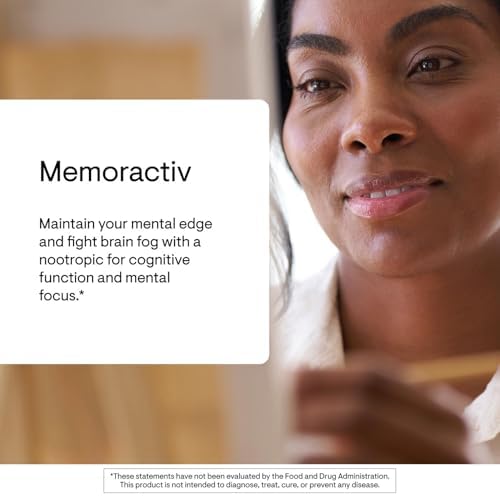 THORNE - Memoractiv - Nootropic Brain Supplement for Focus, Cognitive Function, Creativity & Concentration* - Ashwagandha, Caffeine