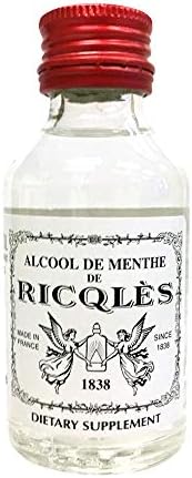 Ricqles Peppermint Oil Dietary Supplement (Supports Healthy Digestion, Intestinal Comfort) (1.69 fl. oz) (1 Bottle) (Product of France).
