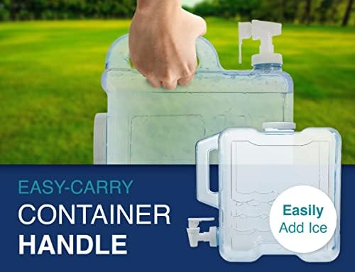 Arrow Home Products 2 Gallon Drink Dispenser for Fridge - Plastic Beverage Dispenser with Spigot for Easy Dispensing - BPA Free Plastic - Convenient