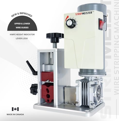 StripMeister E350x Electric Automatic Wire Stripping Machine – Wire Size Up To Ø1", Jam-Free