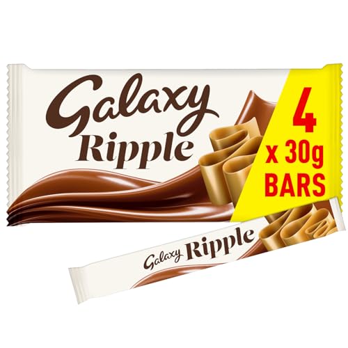 Galaxy Ripple Milk Chocolate Bars, 4 x 30g