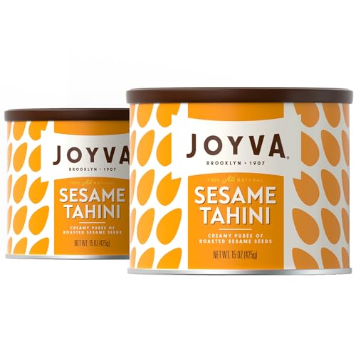Joyva Sesame Tahini | Roasted Sesame Seed Puree | 15 oz | Smooth & Creamy