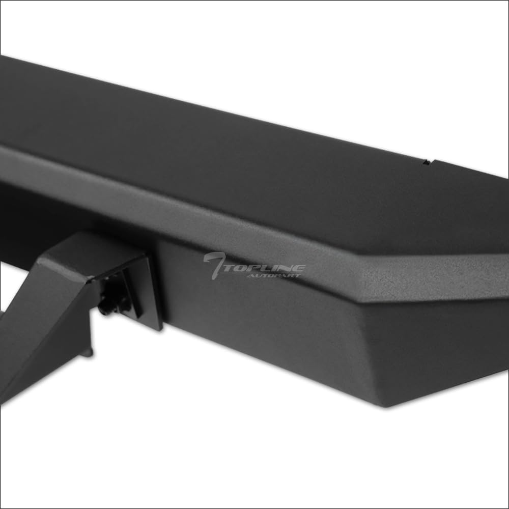 7422446042025 Compatible with 2022-2024 Toyota Tundra Double (Extended) Cab Matte Black Steel Modular LED Drop Step Side Nerf Bars