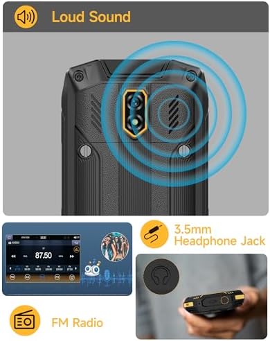 Ulefone Armor Mini 5 Rugged Feature Phone 2.8" Touchscreen Dumb Phone, 1GB+8GB/64GB Removable 2500mAh Battery, 4G Simple Mobile Phone