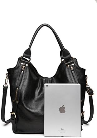 Women Tote Bag Handbags PU Leather Fashion Hobo Shoulder Bags with Adjustable Shoulder Strap