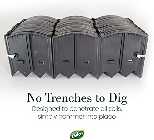 Dalen HammerEdge Pound in Edging - 16 Durable Interlocking Pieces -18 feet of Coverage - Made in USA - Easy to Install - 1 Pack | 16 Durable