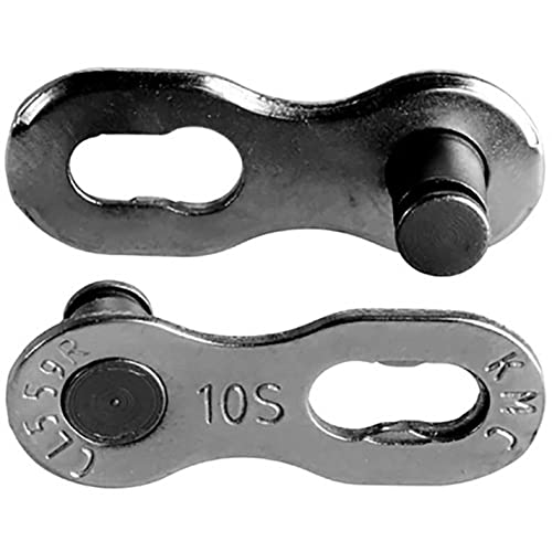 KMC Unisex's 10 Speed EPT MissingLink Joining Link, Dark Silver, 2 Pairs