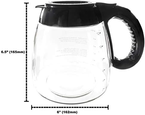 Univen 12 Cup Glass Coffee Maker Carafe replaces Mr. Coffee IDS13