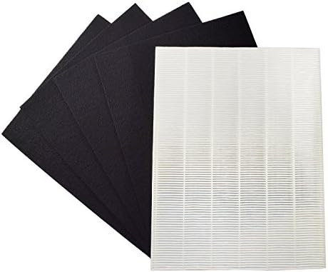 HQRP True HEPA + 4 Carbon Filter Set compatible with Kenmore 85300 SA300 32.85300 PlasmaWave, 118012-KM 118012 85301 32.85301 Replacement